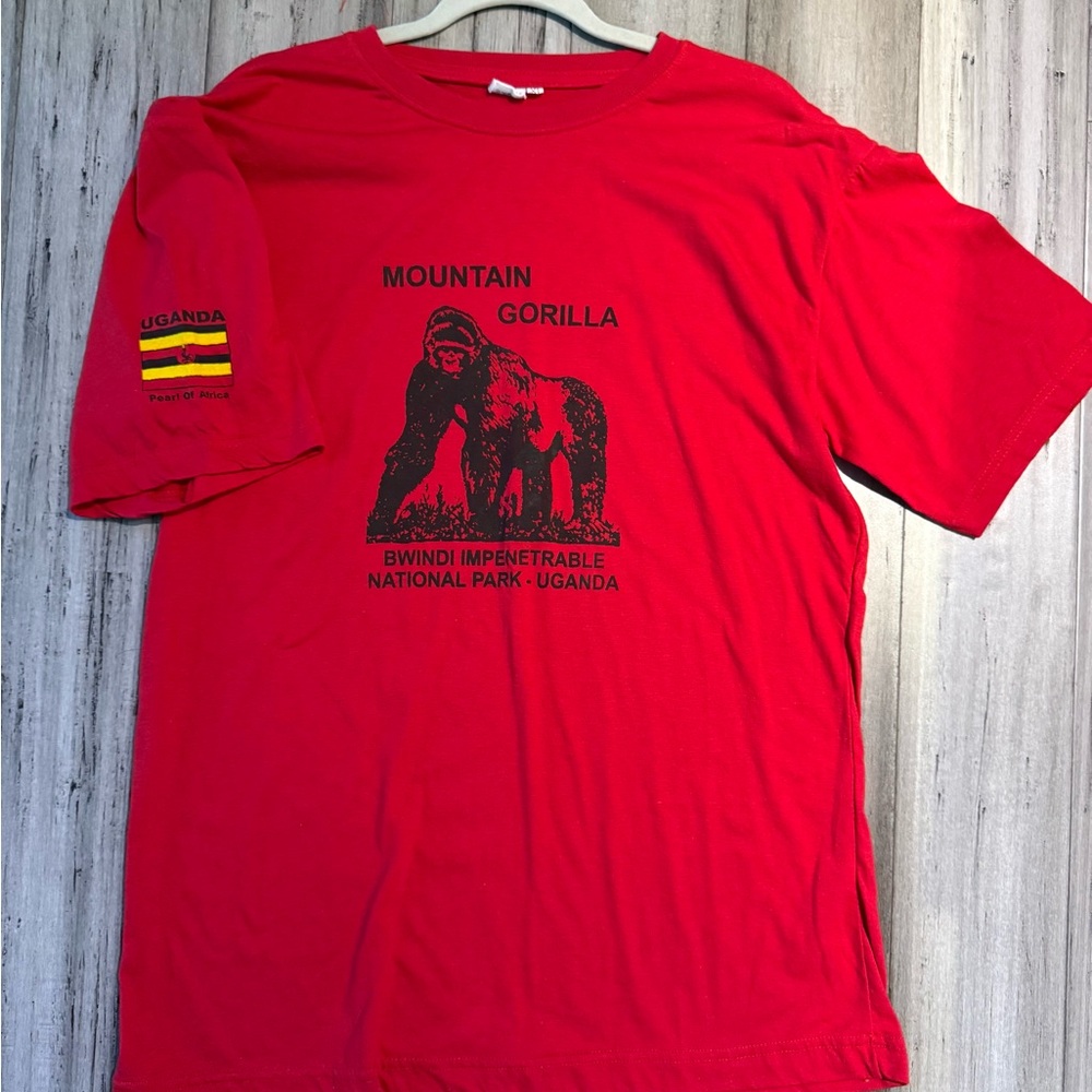 Mountain Gorilla Red T-Shirt